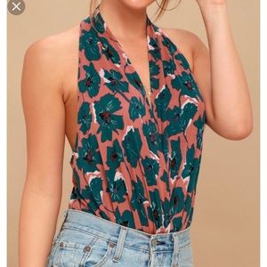 Free People floral bodysuit